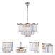 Sydney 9 Light 26 inch Polished Nickel Chandelier Ceiling Light in Clear, Urban Classic