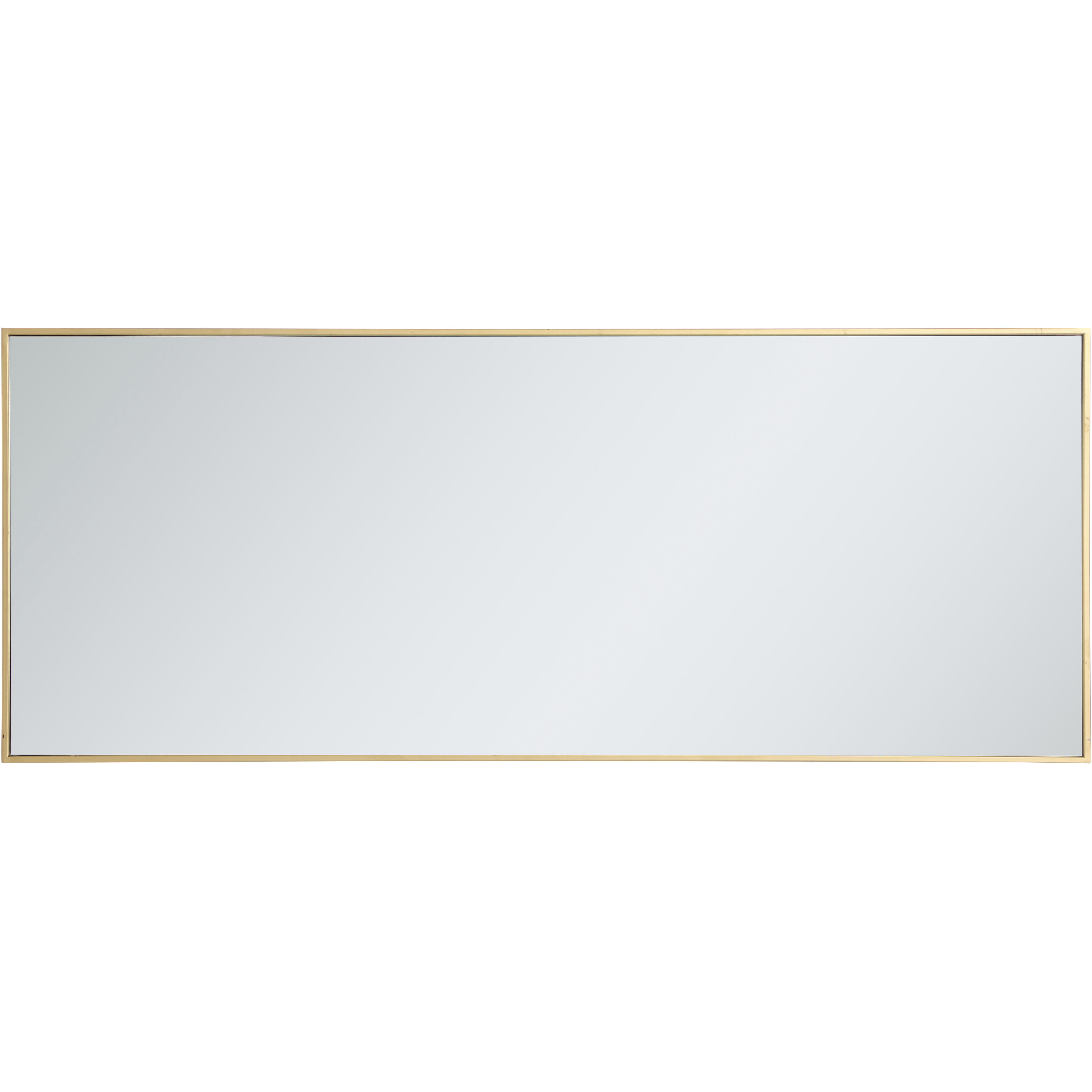 Monet 60 X 24 inch Brass Wall Mirror