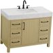 Nathan 42 X 34 inch Honey Brown Bathroom Vanity Cabinet in Not Included