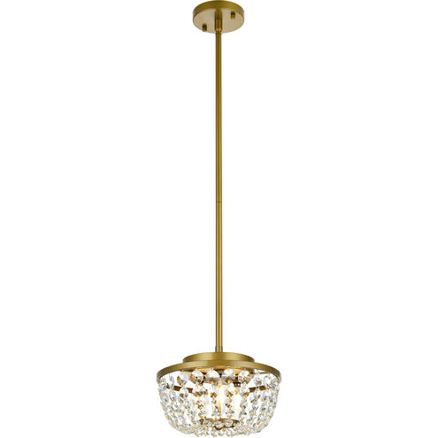 Gianna 3 Light 10 inch Brass Pendant Ceiling Light