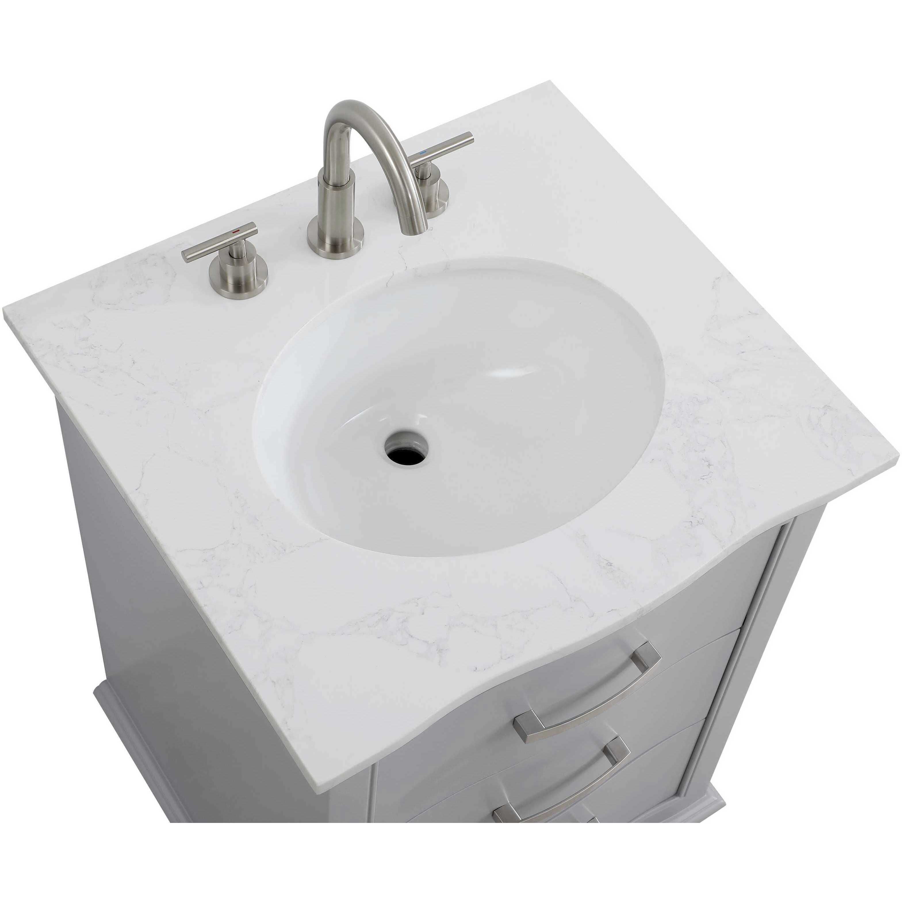 Knox 24 X 34 inch Grey Bathroom Vanity Cabinet