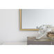 Monet 36 X 18 inch Brass Wall Mirror