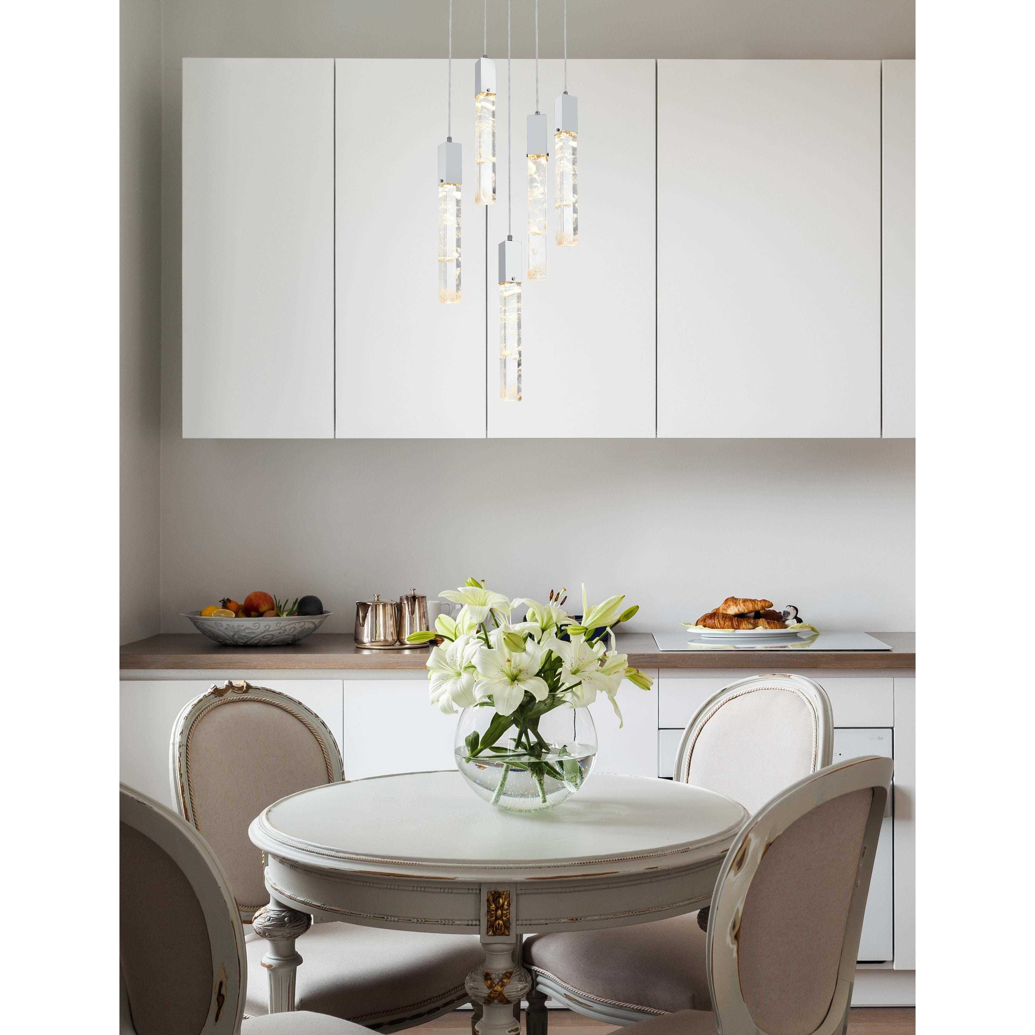 Aurora 5 Light 20 inch Black Chandelier Ceiling Light