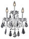 Maria Theresa 3 Light 12 inch Chrome Wall Sconce Wall Light in Clear