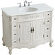Danville 42 X 21 X 36 inch Antique White Vanity Sink Set