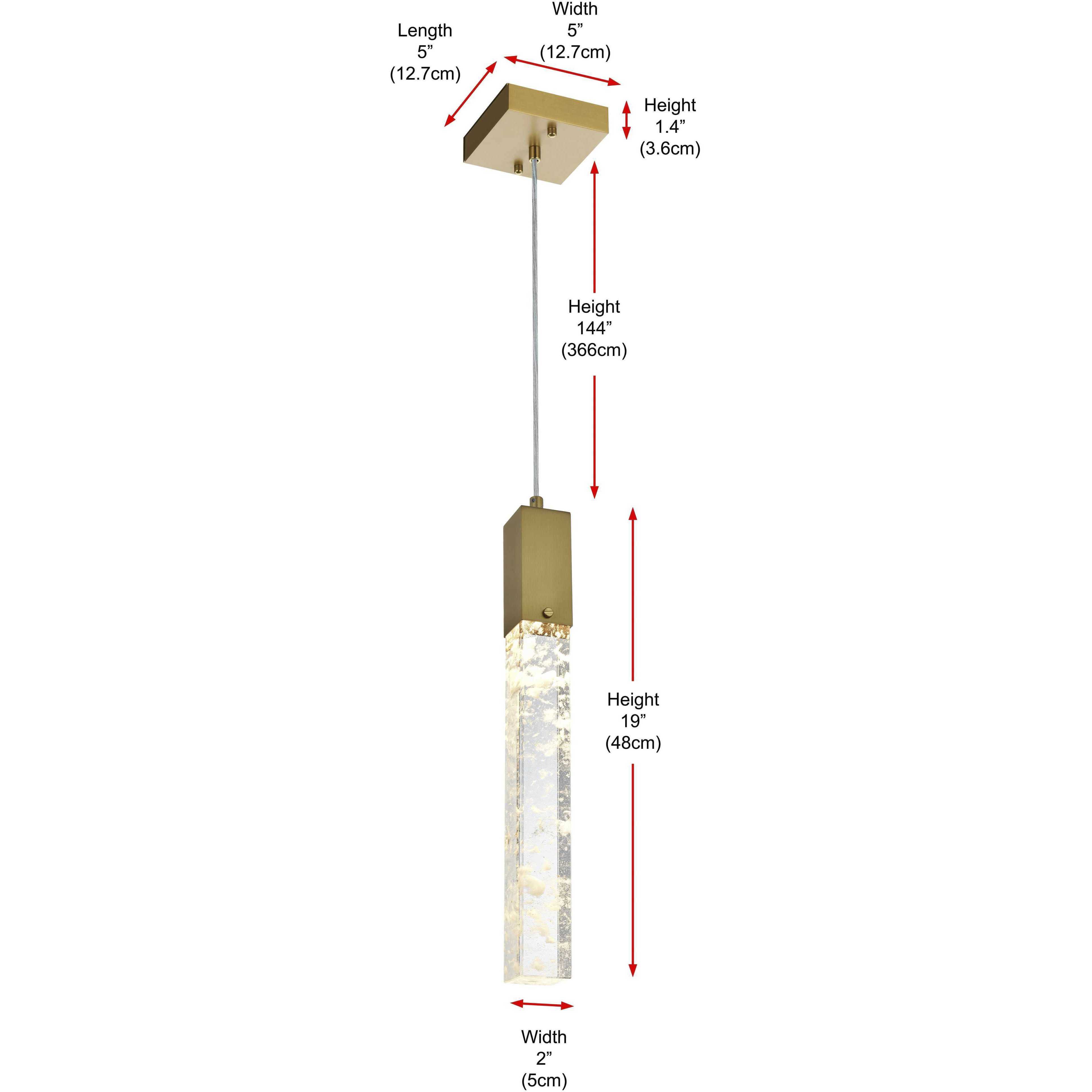 Aurora 1 Light 5 inch Satin Gold Pendant Ceiling Light