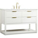 Larkin 48 X 22 X 34 inch White Vanity Sink Set