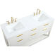 Larkin 60 X 22 X 34 inch White Vanity Sink Set