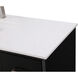 Hayes 54 X 22 X 35 inch Black Vanity Sink Set