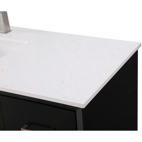 Hayes 54 X 22 X 35 inch Black Vanity Sink Set