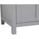 Lewis 72 X 22 X 34 inch Grey Vanity Sink Set