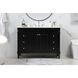 Bennett 48 X 21 X 35 inch Black Vanity Sink Set