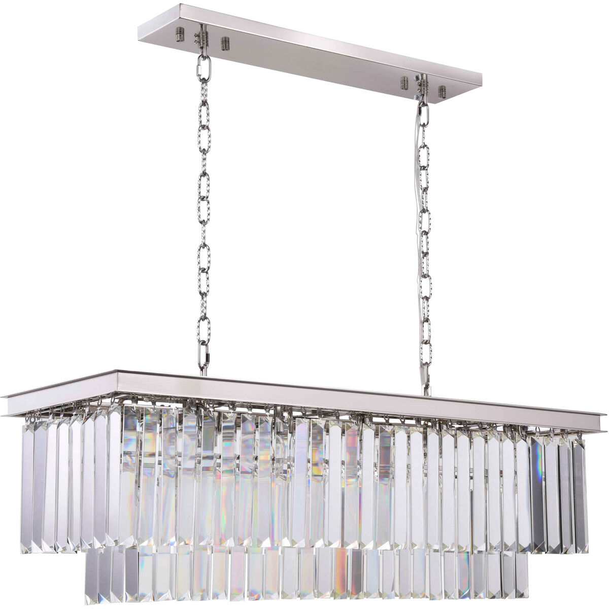 Sydney 12 Light 40 inch Polished Nickel Chandelier Ceiling Light, Urban Classic