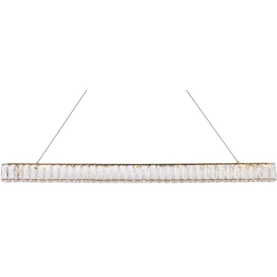 Monroe 1 Light 47 inch Gold Linear Pendant Ceiling Light