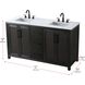 Alina 60 X 34 inch Chocolate Oak Bathroom Vanity Cabinet