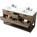 Larkin 60 X 22 X 34 inch Natural Oak Vanity Sink Set