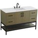 Lennox 54 X 34 inch Chestnut Brown Bathroom Vanity Cabinet