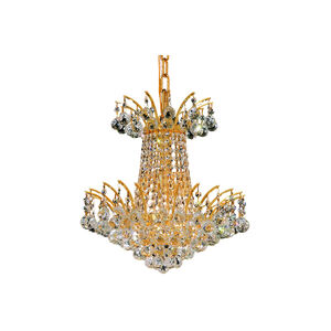 Victoria 4 Light 16 inch Gold Dining Chandelier Ceiling Light in Royal Cut