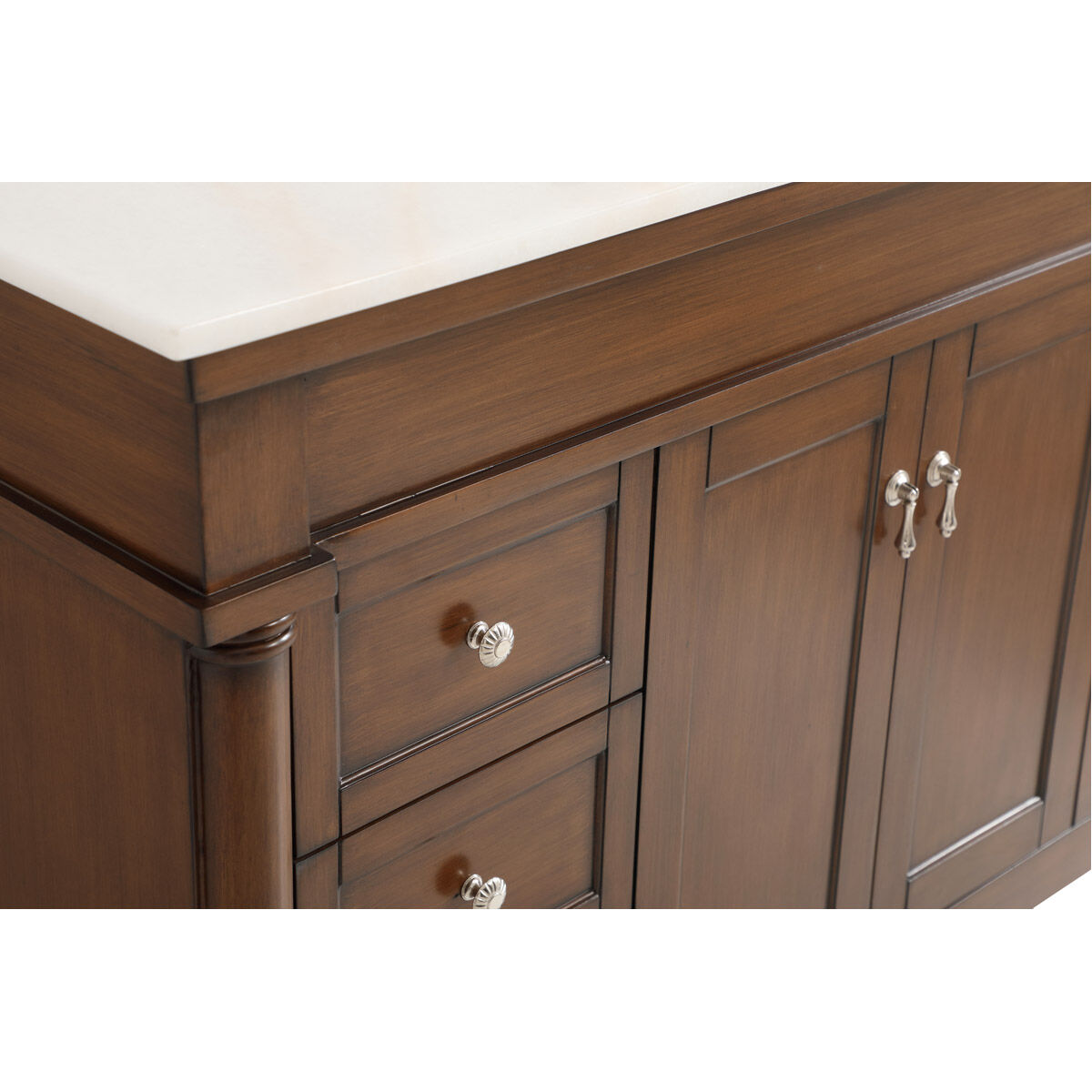 Lexington 48 X 21.5 X 35 inch Walnut Vanity Sink Set