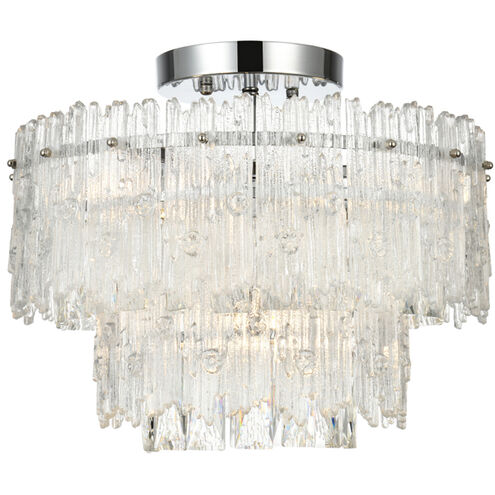 Emilia 4 Light 15 inch Chrome Flush Mount Ceiling Light