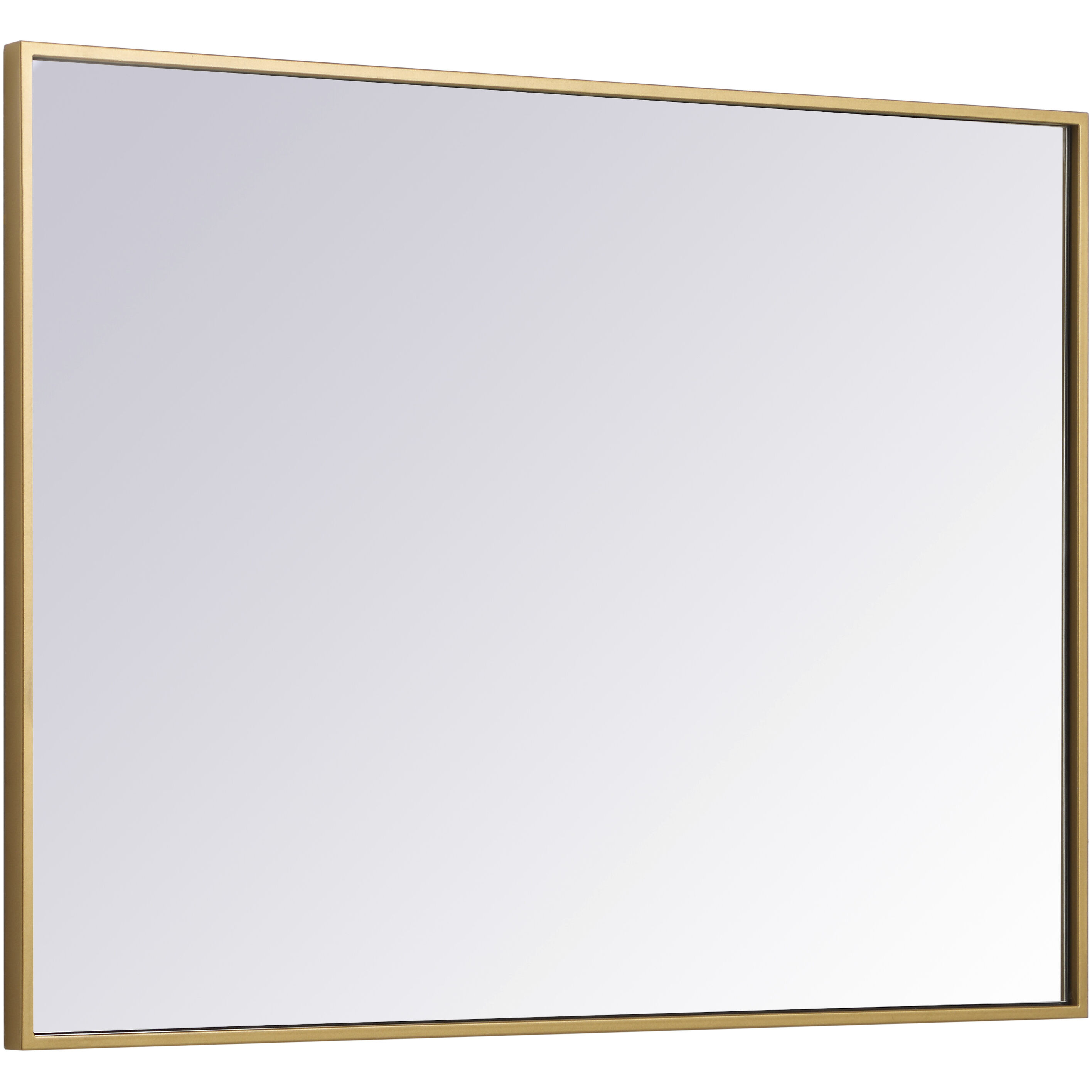 Monet 36 X 27 inch Brass Wall Mirror