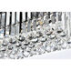Maxime 4 Light 20 inch Black and Clear Linear Chandelier Ceiling Light in Royal Cut
