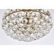 Savannah 3 Light 16 inch Brass Flush Mount Ceiling Light