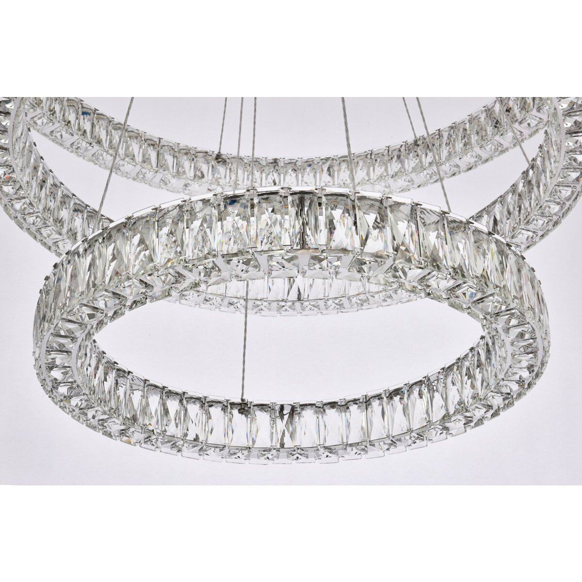 Monroe 3 Light 41 inch Chrome Chandelier Ceiling Light 