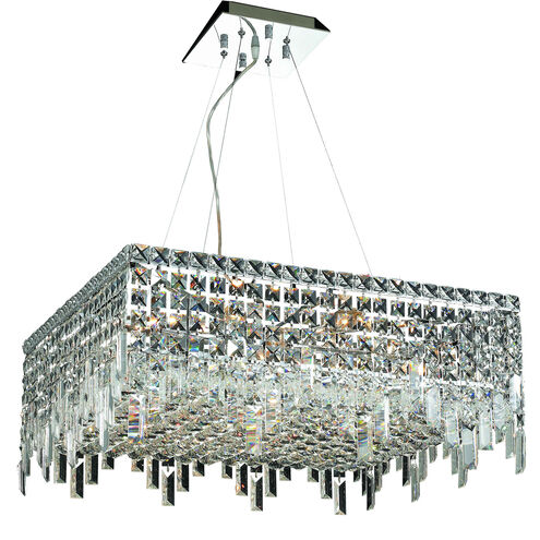 Maxime 12 Light 24 inch Chrome Dining Chandelier Ceiling Light in Royal Cut