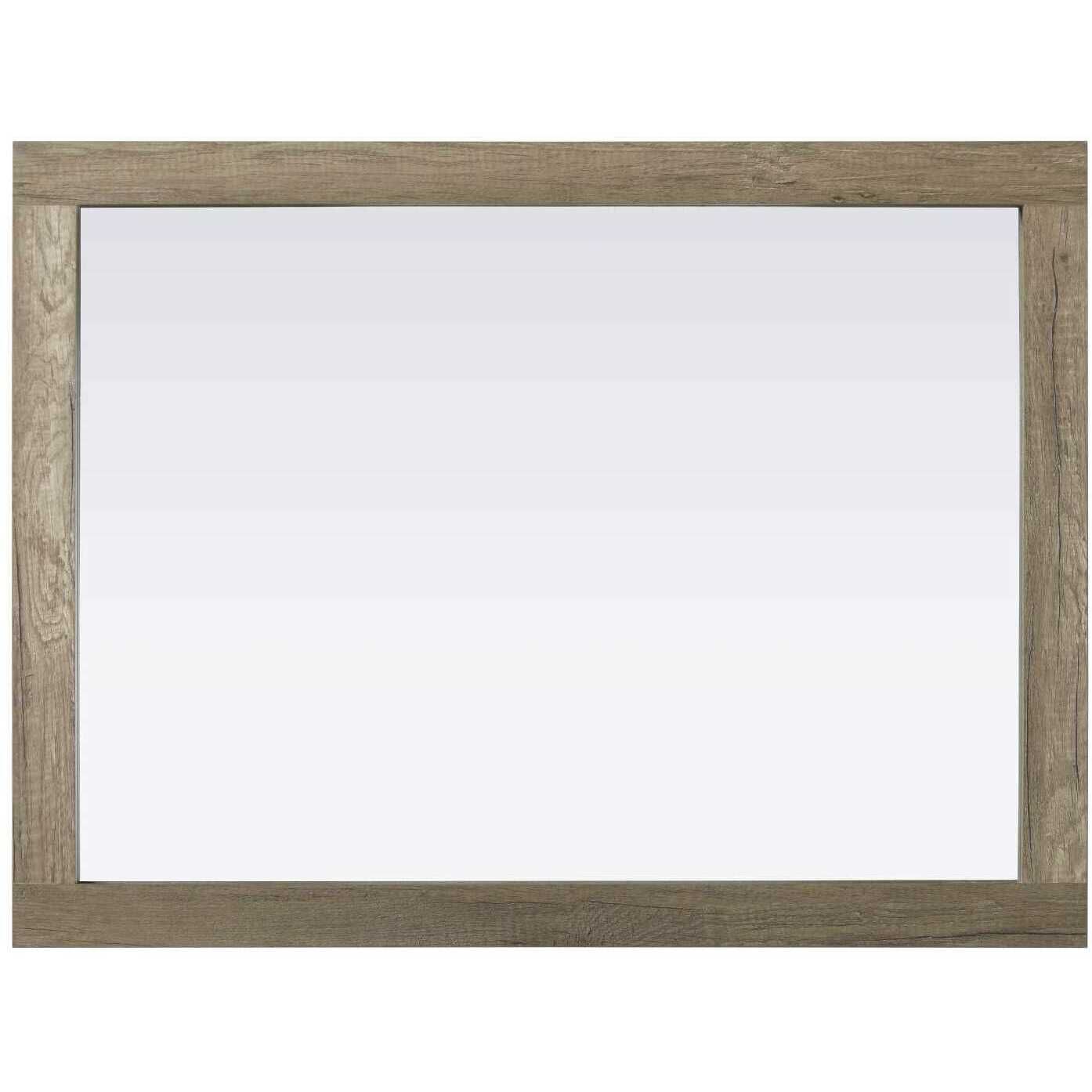 Norah 36 X 27 inch Natural Oak Mirror