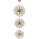 Vera 74 Light 44 inch Satin Gold Chandelier Ceiling Light