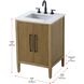 Blakely 24 X 35 inch Linen Oak Bathroom Vanity Cabinet