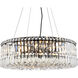 Maxime 12 Light 24 inch Black and Clear Chandelier Ceiling Light