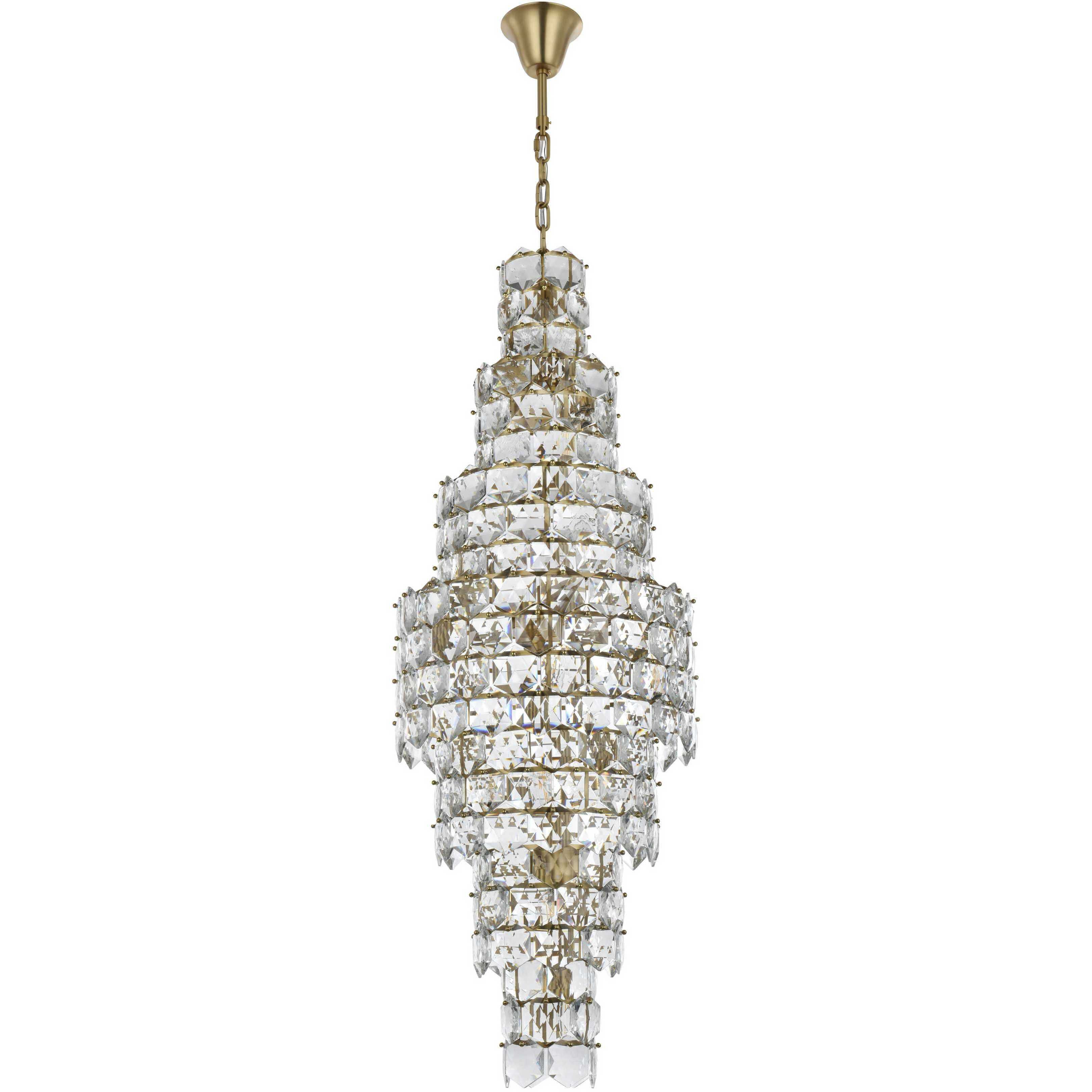 Adaline 26 Light 24 inch Satin Gold Chandelier Ceiling Light