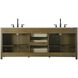 Alina 84 X 34 inch Hazel Oak Bathroom Vanity Cabinet