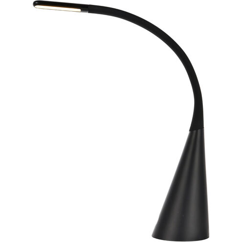Illumen 26 inch 4 watt Matte Black LED Desk Lamp Portable Light, with USB Port