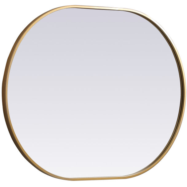 Asha 36 X 27 inch Brass Mirror in 27 x 36