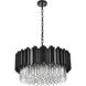 Willow 8 Light 24 inch Black Chandelier Ceiling Light