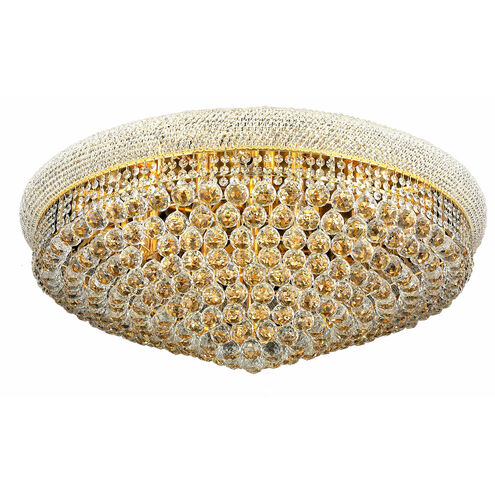 Primo 20 Light 36 inch Gold Flush Mount Ceiling Light in Royal Cut