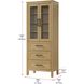 Alina Linen Oak Bathroom Storage Cabinet