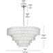 Emilia 10 Light 31 inch Chrome Pendant Ceiling Light