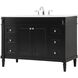 Bennett 48 X 21 X 35 inch Black Vanity Sink Set in Not Included
