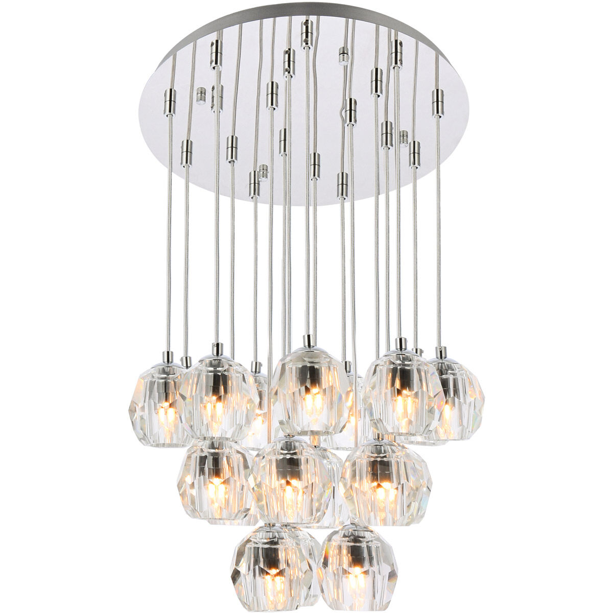Eren 18 Light 15 inch Chrome Pendant Ceiling Light