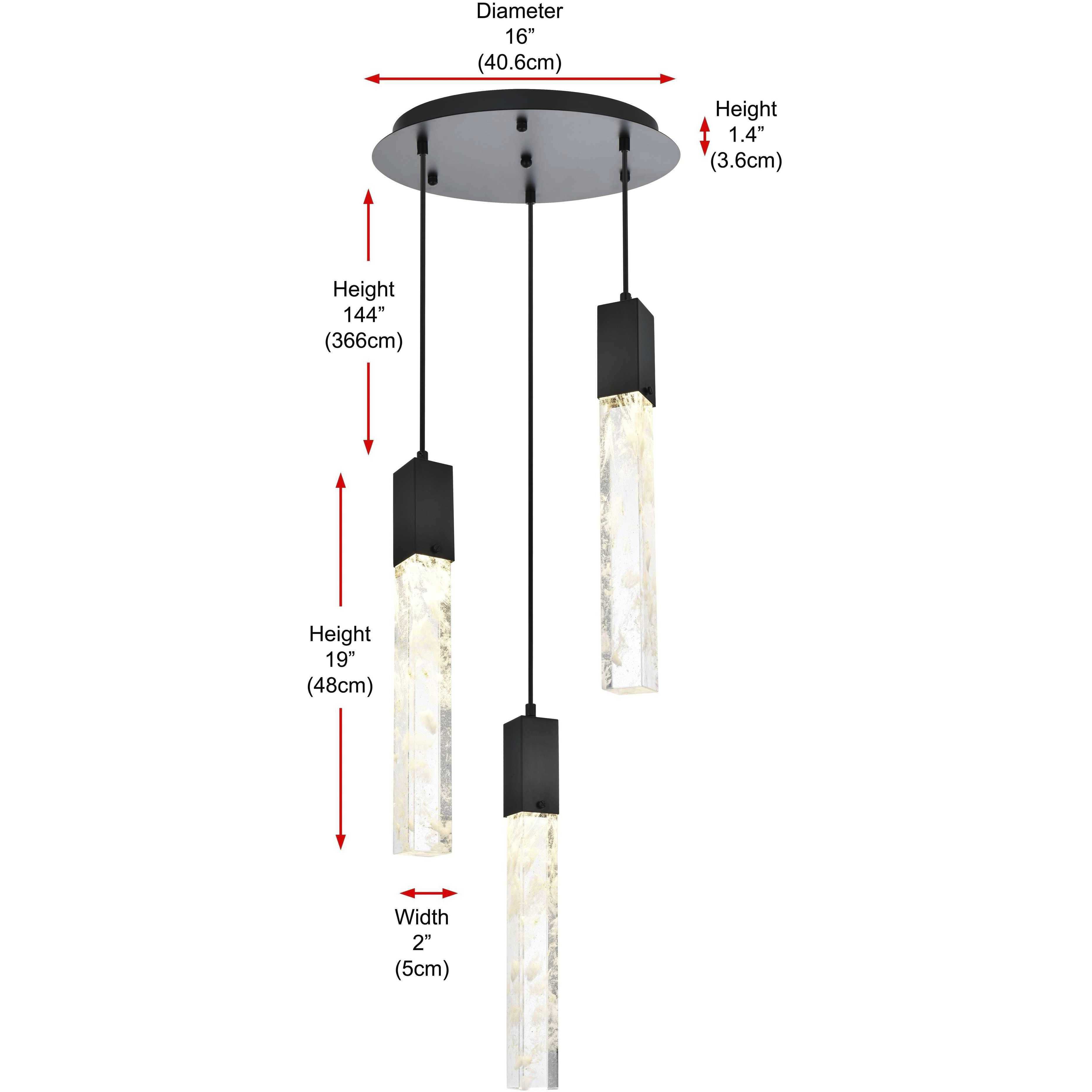 Aurora 3 Light 16 inch Chrome Chandelier Ceiling Light