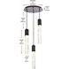 Aurora 3 Light 16 inch Chrome Chandelier Ceiling Light