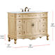 Danville 48 X 21 X 36 inch Light Antique Beige Vanity Sink Set