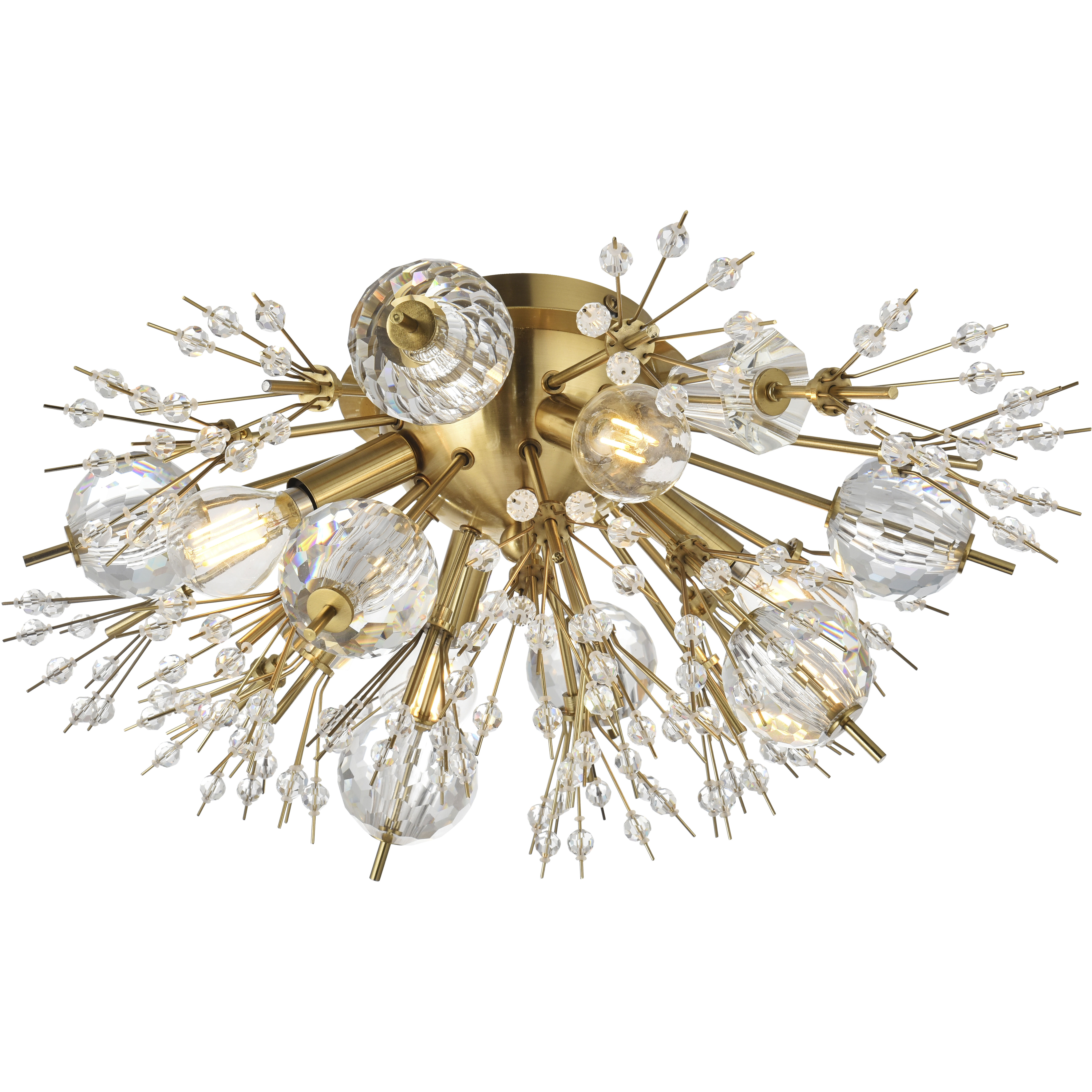 Vera 4 Light 14 inch Gold Wall Sconce Wall Light, can be Flush Mounted