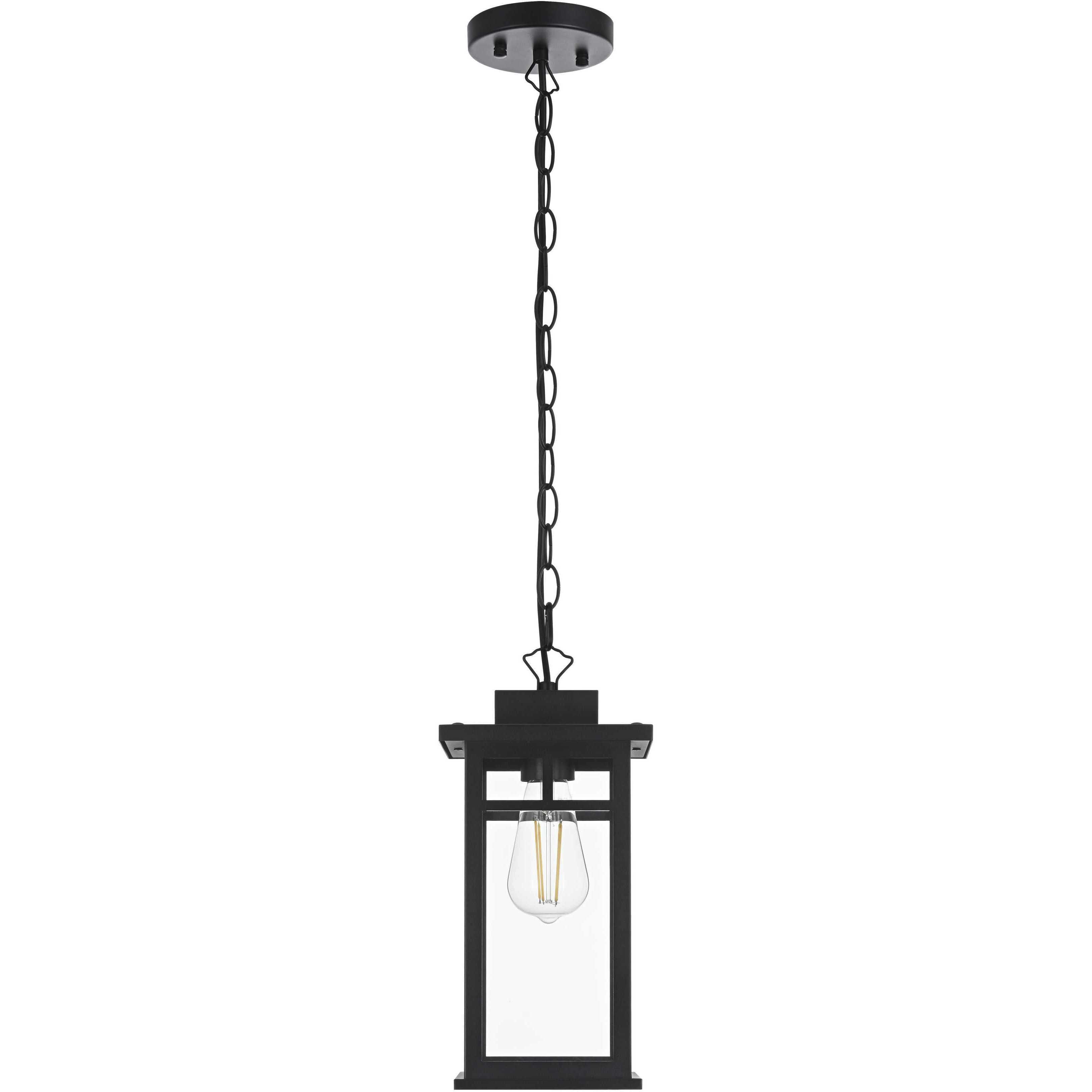 Mercer 1 Light 6.5 inch Black Outdoor Pendant