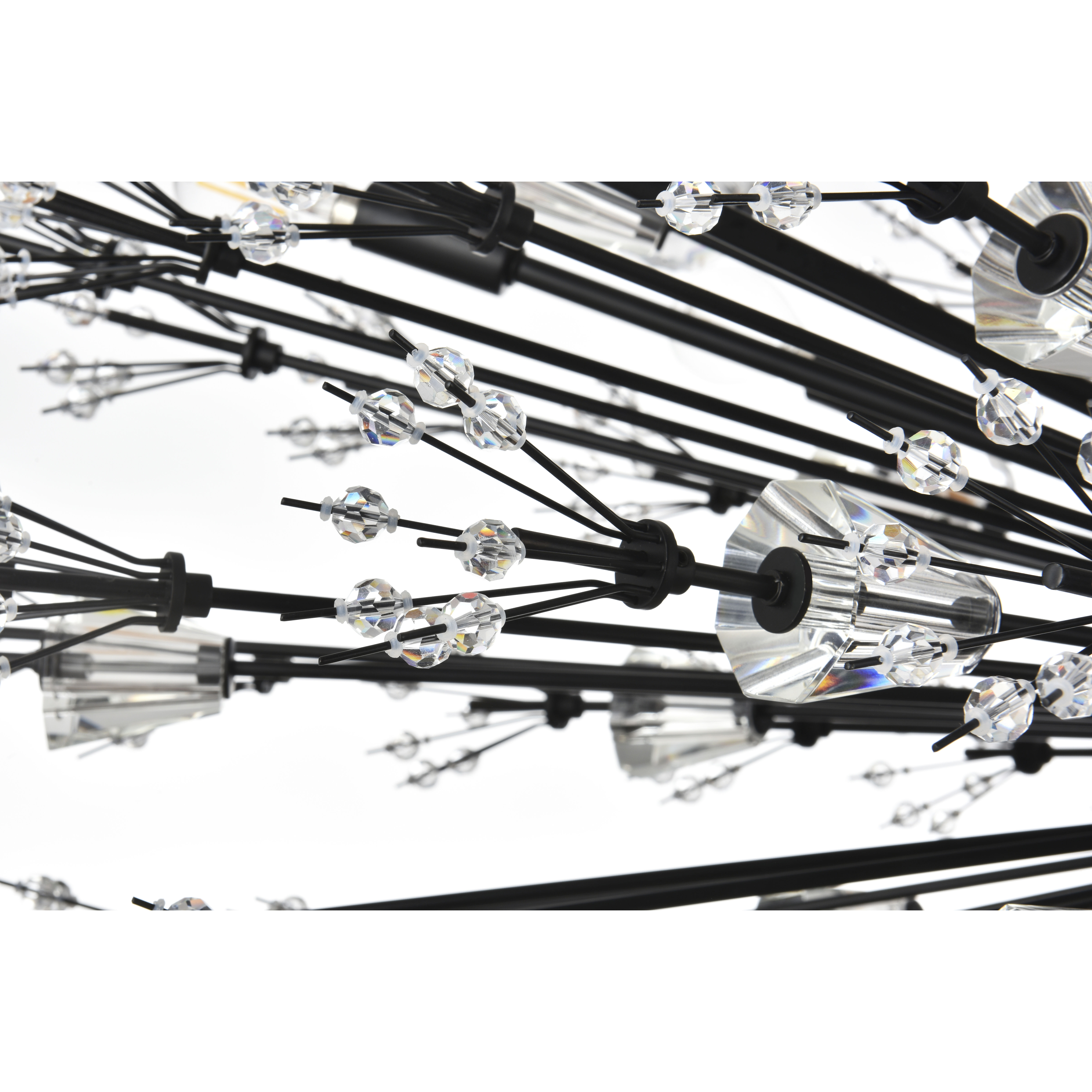 Vera 38 Light 48 inch Black Pendant Ceiling Light