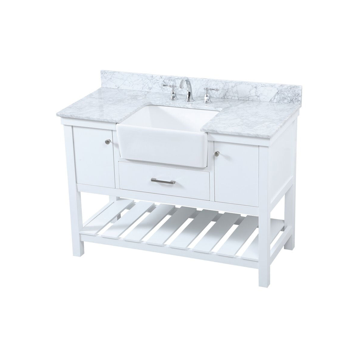 Clement 48 X 22 X 34 inch White Bathroom Vanity Cabinet